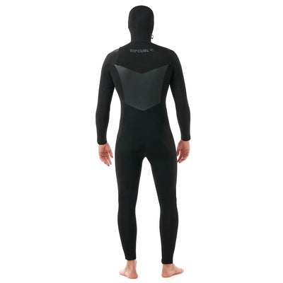 Rip Curl Dawn Patrol 5/4mm Chest Zip Hooded Wetsuit - Black 24/25 - Buy online today at Down the Line Surf. International shipping available.