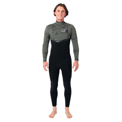 Rip Curl E Bomb 4/3mm Mens Zip Free Wetsuit - Deep Cactus -2025/2026 - Buy online today at Down the Line Surf. International shipping available.