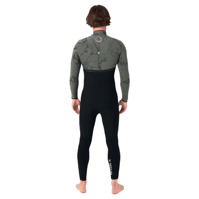 Rip Curl E Bomb 4/3mm Mens Zip Free Wetsuit - Deep Cactus -2025/2026 - Buy online today at Down the Line Surf. International shipping available.