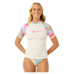 Rip Curl Women's Cala Vadella Short Sleeved Rash Vest - Buy online today at Down the Line Surf. International shipping available.