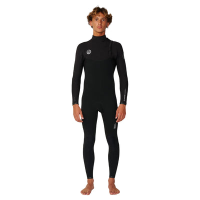 Rip Curl Men's Elasto 5/4 Zipfree Wetsuit - Black - Buy online today at Down the Line Surf. International shipping available.