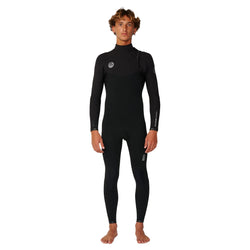 Rip Curl Men's Elasto 5/4 Zipfree Wetsuit - Black - Buy online today at Down the Line Surf. International shipping available.