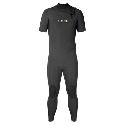 Xcel Men's Comp 2mm Short Sleeve Wetstuit - Black - Buy online today at Down the Line Surf. International shipping available.