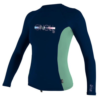 O'Neill Girls Premium Skins Long Sleeve Rash Vest - FP3 - Buy online today at Down the Line Surf. International shipping available.