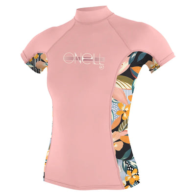 O'Neill Girls Premium Skins Short Sleeve Turtleneck Rash Vest - HZ3 - Buy online today at Down the Line Surf. International shipping available.