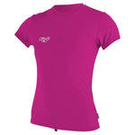 O'Neill Girls Premium Skins Short Sleeve Rashvest - Berry - Buy online today at Down the Line Surf. International shipping available.