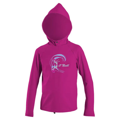 O'Neill Toddler O'Zone Sun Hooded Rashvest - Berry - Buy online today at Down the Line Surf. International shipping available.