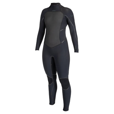 O'Neill Women's Psycho Tech 5/4+ Back Zip Wetsuit - A00 - Black - Buy online today at Down the Line Surf. International shipping available.