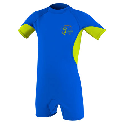 O'Neill Child Basic Skins UV Spring Suit - IT3 - Pacific-Lime-White - Buy online today at Down the Line Surf. International shipping available.