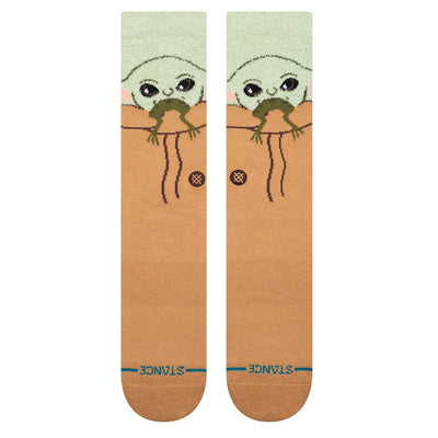 Stance Grogu Hungry Crew Socks - Green - Buy online today at Down the Line Surf. International shipping available.