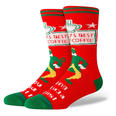 Stance World's Best Socks - Red - Buy online today at Down the Line Surf. International shipping available.