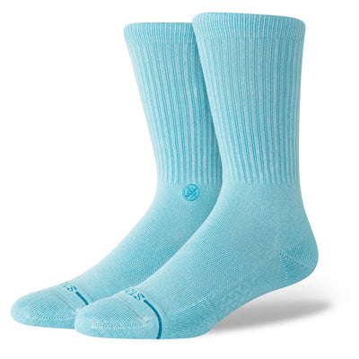 Stance Icon Dyed Crew Socks - Electric Blue - Buy online today at Down the Line Surf. International shipping available.