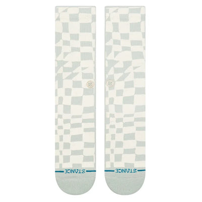 Stance Wave Check Crew Socks - Pale Blue - Buy online today at Down the Line Surf. International shipping available.