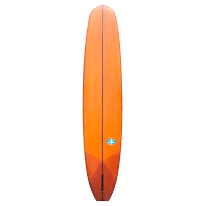 Bing California Square Longboard - 9'8" Orange/Turquoise - Buy online today at Down the Line Surf. International shipping available.