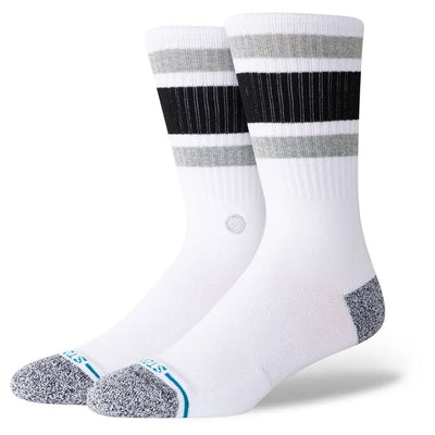 Stance Socks Boyd Stripe Crew - White - Buy online today at Down the Line Surf. International shipping available.