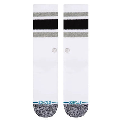 Stance Socks Boyd Stripe Crew - White - Buy online today at Down the Line Surf. International shipping available.