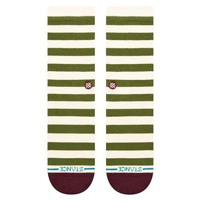 Stance Socks Breton Crew Socks - Green - Buy online today at Down the Line Surf. International shipping available.