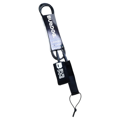 Bulldog Surf Leash - 6ft - Black/White - Buy online today at Down the Line Surf. International shipping available.