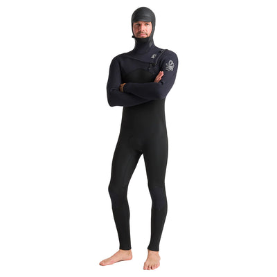 C-Skins Session 5/4/3mm Chest Zip Wetsuit - Black/Black/White - Buy online today at Down the Line Surf. International shipping available.