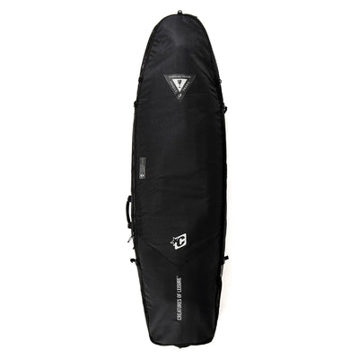 Creatures of Leisure Funboard All Rounder 3-4 Wheely DT2.0 Boardbag - Black/Silver - Buy online today at Down the Line Surf. International shipping available.