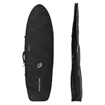 Creatures of Leisure Fish Day Use DT2.0 Boardbag - Black/Silver - Buy online today at Down the Line Surf. International shipping available.