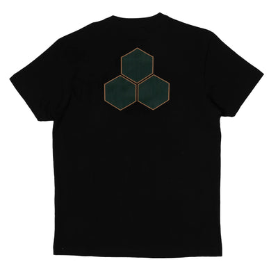 Channel Islands Two Tone Hex Tee - Black/Olive - Buy online today at Down the Line Surf. International shipping available.