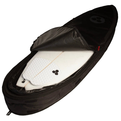 Channel Islands Single/Double Traveler Shortboard Bag - Black - Buy online today at Down the Line Surf. International shipping available.