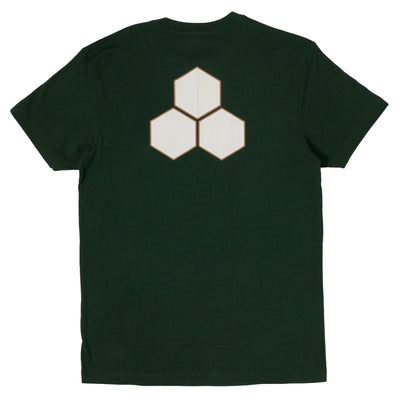 Channel Islands Two Tone Hex Tee - Forest Green - Buy online today at Down the Line Surf. International shipping available.