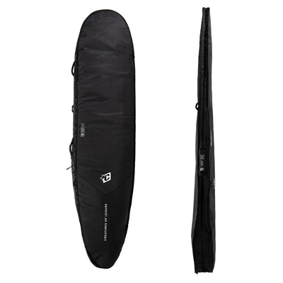 Creatures of Leisure Longboard Day Use DT2.0 Boardbag - Black/Silver - Buy online today at Down the Line Surf. International shipping available.