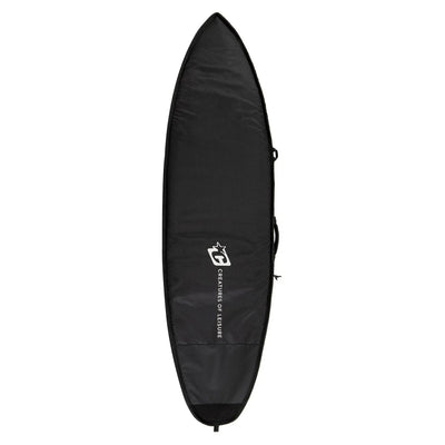 Creatures of Leisure Shortboard Day Use DT2.0 Boardbag - Black/Silver - Buy online today at Down the Line Surf. International shipping available.