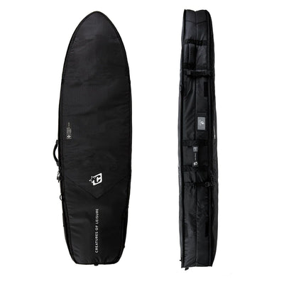 Creatures of Leisure Fish Triple DT2.0 Boardbag - Black/Silver - Buy online today at Down the Line Surf. International shipping available.