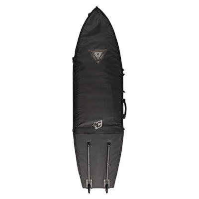 Creatures of Leisure Shortboard Triple DT2.0 Wheely Boardbag - Black/Silver - Buy online today at Down the Line Surf. International shipping available.