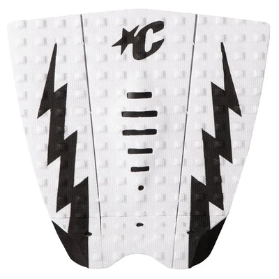 Creatures of Leisure Grom Mick Eugene Fanning Lite Tail Pad - White Black - Buy online today at Down the Line Surf. International shipping available.