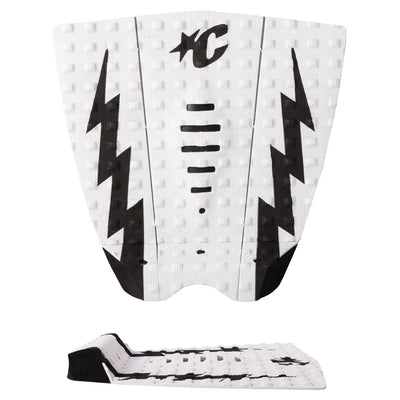 Creatures of Leisure Grom Mick Eugene Fanning Lite Tail Pad - White Black - Buy online today at Down the Line Surf. International shipping available.