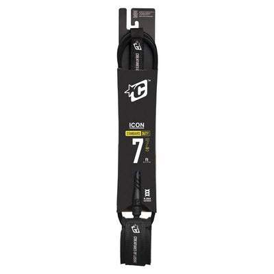Creatures of Leisure Icon Surfboard Leash - 7ft - Buy online today at Down the Line Surf. International shipping available.