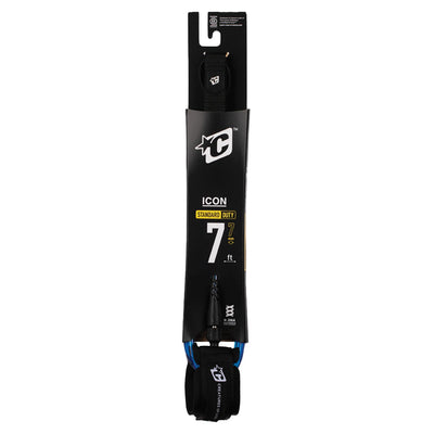 Creatures of Leisure Icon Surfboard Leash - 7ft - Buy online today at Down the Line Surf. International shipping available.