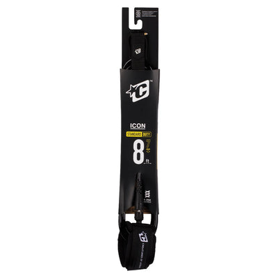 Creatures of Leisure Icon Surfboard Leash - 8ft - Buy online today at Down the Line Surf. International shipping available.