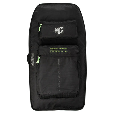 Creatures of Leisure Bodyboard Double Boardbag - Black Citrus - Buy online today at Down the Line Surf. International shipping available.