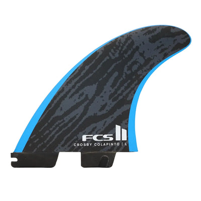 FCS II Crosby Colapinto PC Tri Fin Set - Black/Blue