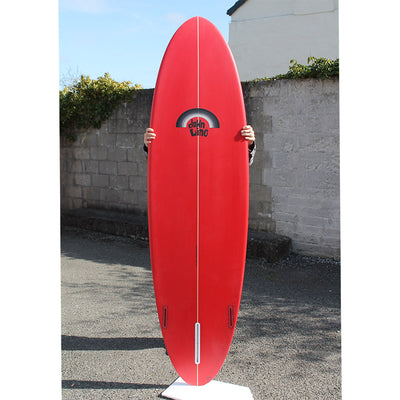 DTL Surf Co. Old Fella Surfboard Red/Black Rainbow - Buy online today at Down the Line Surf. International shipping available.