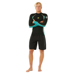 Rip Curl Dawn Patrol 1.5mm Men's Long Sleeve Wetsuit Jacket - Blue Lagoon - Buy online today at Down the Line Surf. International shipping available.