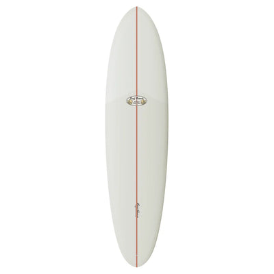 Thunderbolt x Donald Takayama DT Egg Surfboard - TB Red - White - Buy online today at Down the Line Surf. International shipping available.
