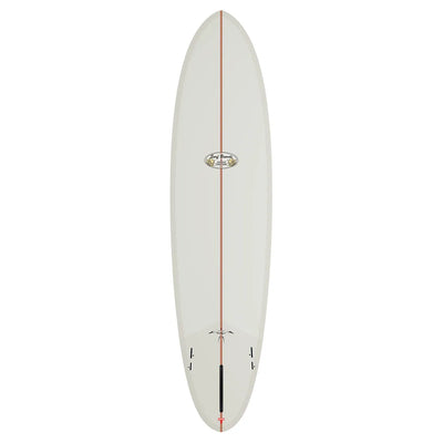 Thunderbolt x Donald Takayama DT Egg Surfboard - TB Red - White - Buy online today at Down the Line Surf. International shipping available.