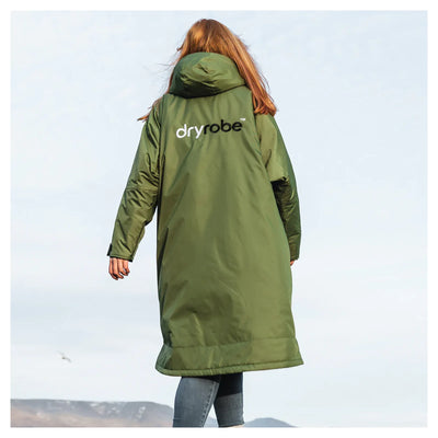 Dryrobe Advance Long Sleeve Changing Robe - Green/Black - Buy online today at Down the Line Surf. International shipping available.