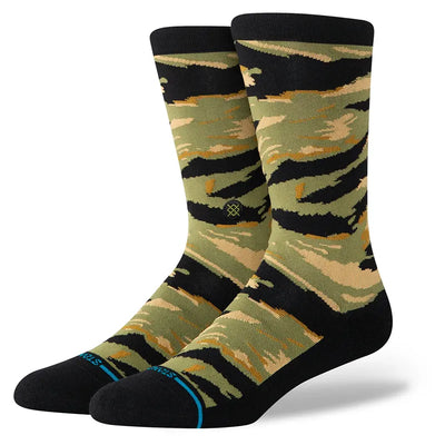 Stance Socks Fade Away Crew Socks - Camo - Buy online today at Down the Line Surf. International shipping available.