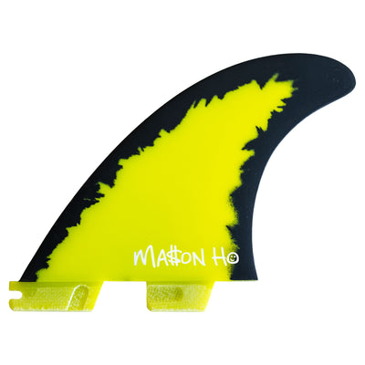 FCS II Mason Ho PC Aircore Tri Fin Set - Black/Yellow - Buy online today at Down the Line Surf. International shipping available.