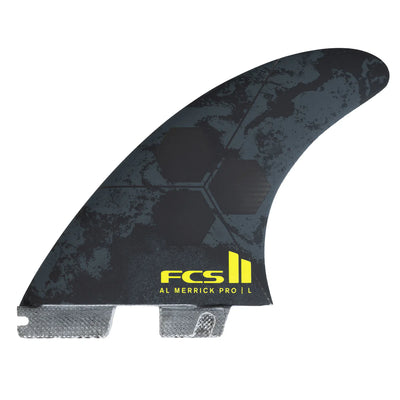 FCS II Al Merrick PG Pro Tri Fin Set - Black/Acid - Buy online today at Down the Line Surf. International shipping available.