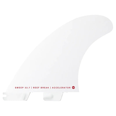 FCS II Accelerator PC Tri Fin Set - White Edition - Buy online today at Down the Line Surf. International shipping available.