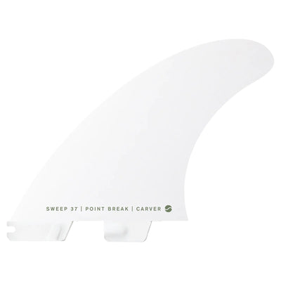 FCS II Carver PC Tri Fin Set - White Edition - Buy online today at Down the Line Surf. International shipping available.