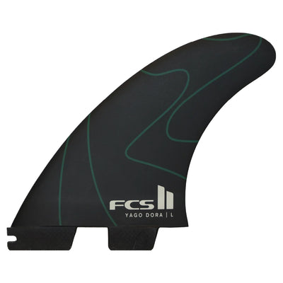 FCS II Yago Dora PC Tri Fin Set - Pulse Green - Buy online today at Down the Line Surf. International shipping available.